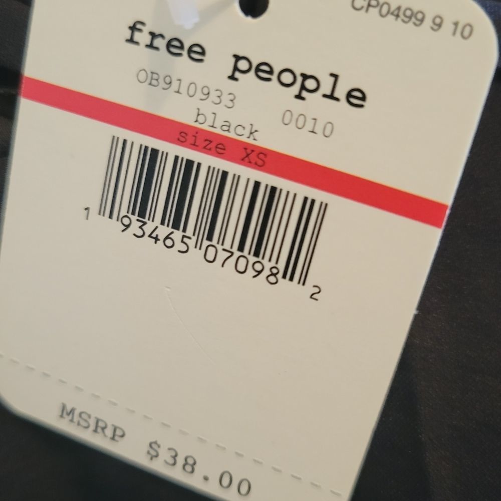 NWT Intimately Free People Black Top Size XS - Picture 4 of 5